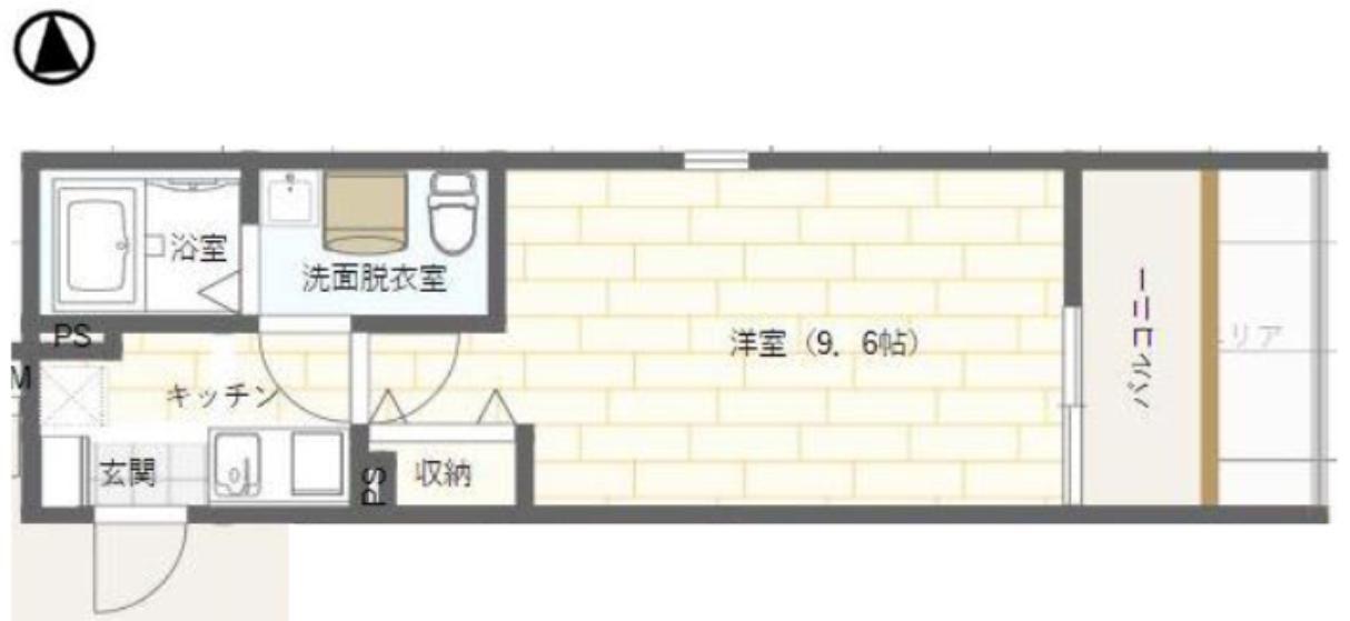 アーバンステージ方南町(1K/3階)の間取り写真