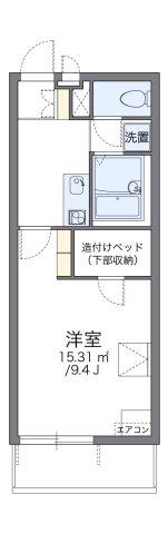 レオパレスあおば(1K/2階)の間取り写真