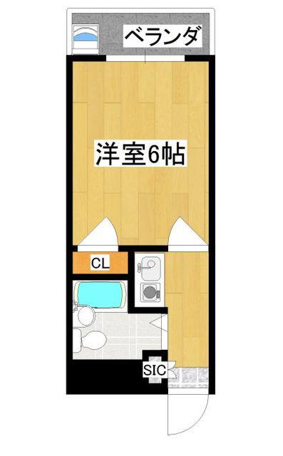 大産曙ビル(1K/1階)の間取り写真