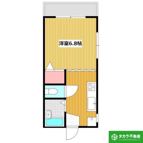 オルキディア東春日(1K/3階)の間取り写真