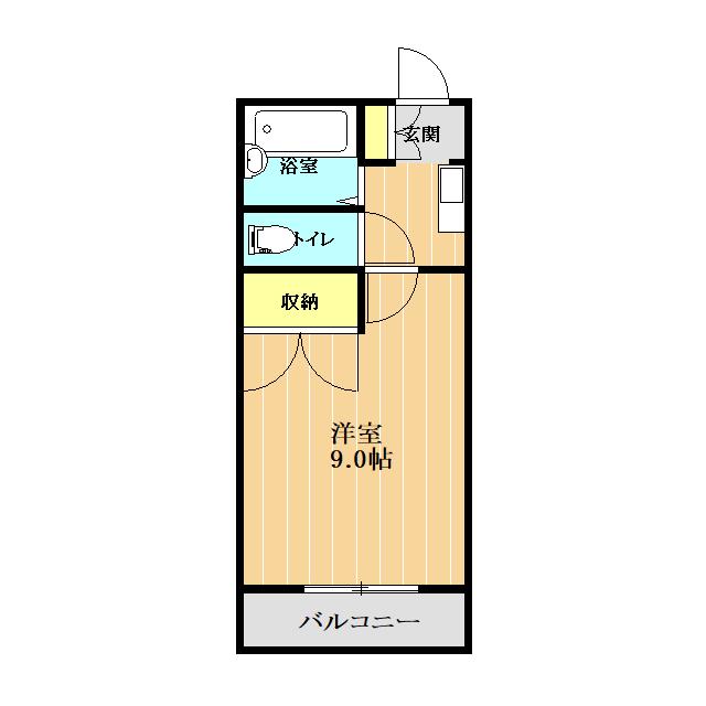 プラネ本山(1K/6階)の間取り写真