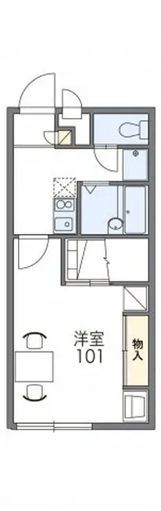 レオパレスパテル 2階階 間取り