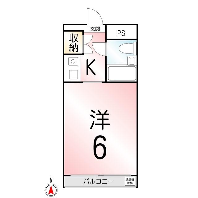 アレーズ竹ノ塚(ワンルーム/3階)の間取り写真
