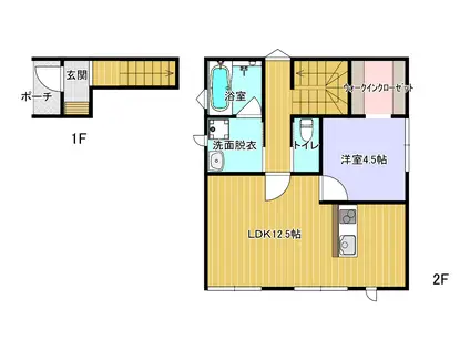 プレミール(1LDK/2階)の間取り写真