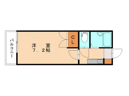 NO.27ジーサイドアネックス(1K/9階)の間取り写真