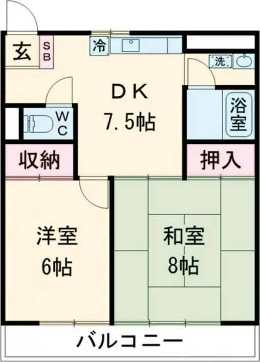 ハイツ興亜 3階階 間取り