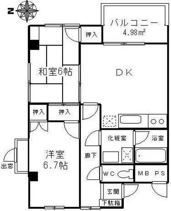 シェモア 2階階 間取り