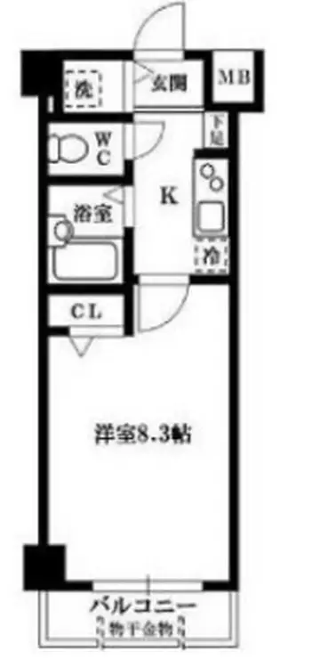 アヴァンツァーレ巣鴨 2階階 間取り