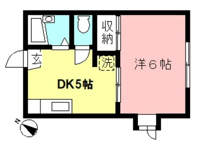 カームハイツB 2階階 間取り