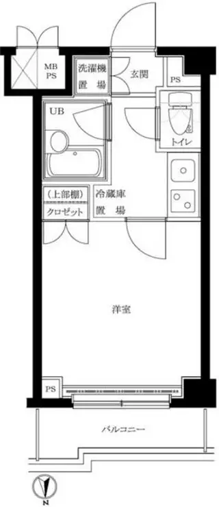 ルーブル南品川 3階階 間取り