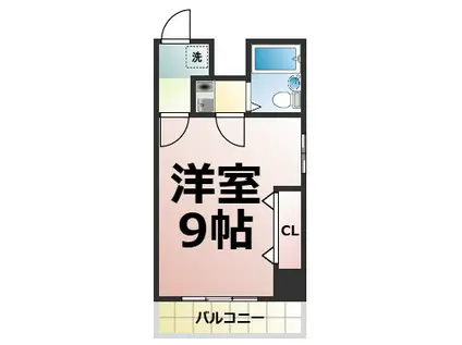 エスト葵南(1K/4階)の間取り写真