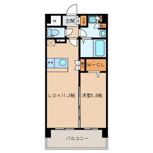 ルナ・グランデ(1LDK/2階)の間取り写真
