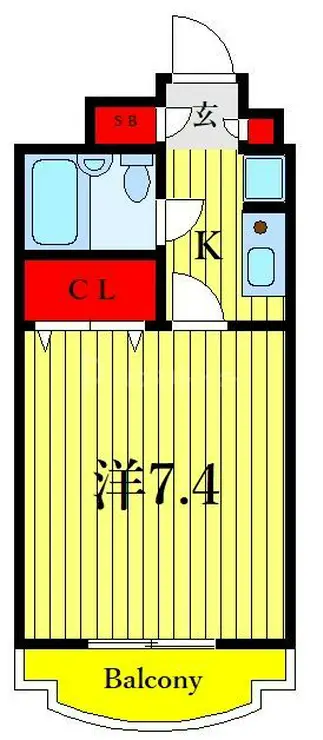 メゾン南行徳 4階階 間取り