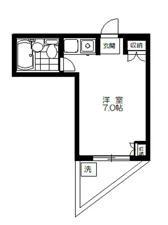 カーサ中村 1階階 間取り