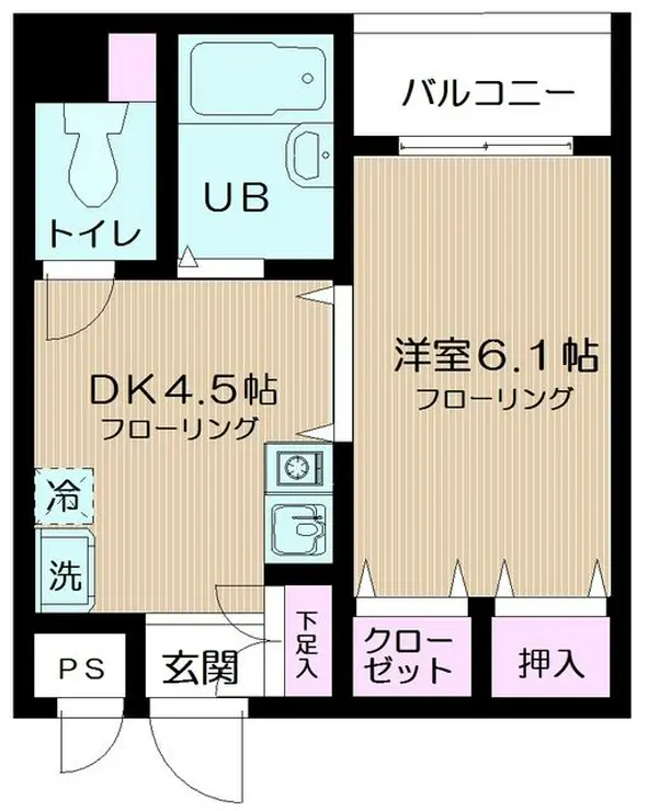 ヴィアーレM 4階階 間取り