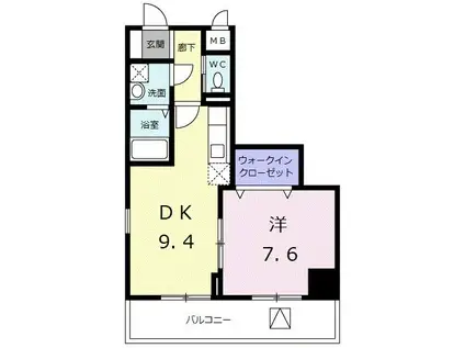 アクシオン音羽(1LDK/5階)の間取り写真
