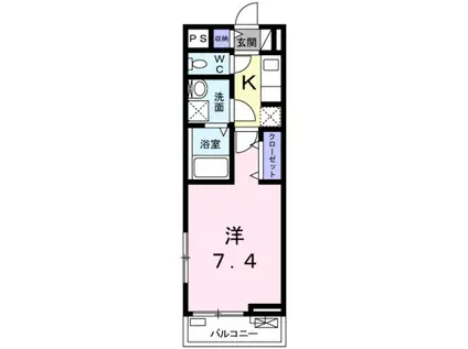 サンプラザ金剛(1K/3階)の間取り写真