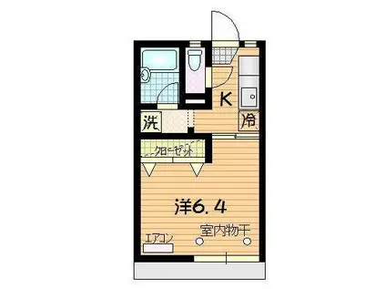 サンプラザ上堂(1K/1階)の間取り写真