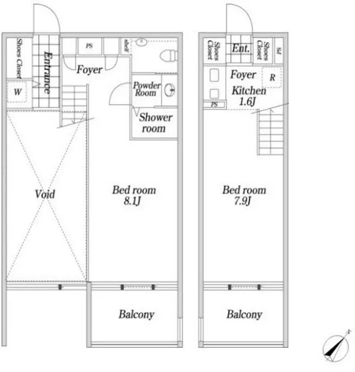KDX大伝馬レジデンス 7階階 間取り