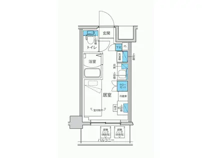 キャンパスヴィレッジ登戸(ワンルーム/4階)の間取り写真