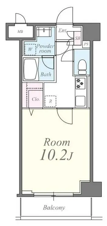 クレシェンテ月島 2階階 間取り