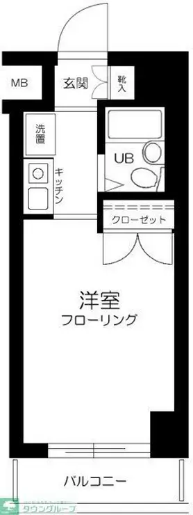 スカイコート品川6 6階階 間取り