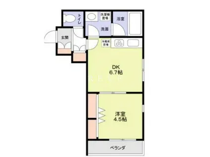 モンレーヴ本駒込(1DK/2階)の間取り写真