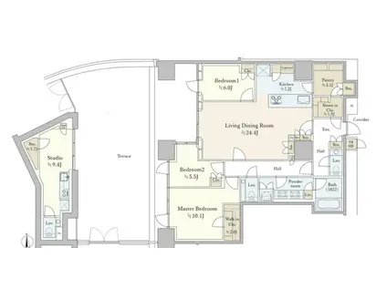 三田ガーデンヒルズ イーストヒル(3SLDK/1階)の間取り写真