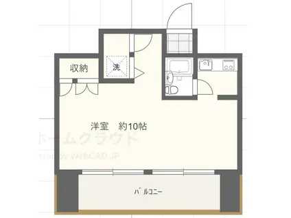 CASA・MIA(ワンルーム/5階)の間取り写真