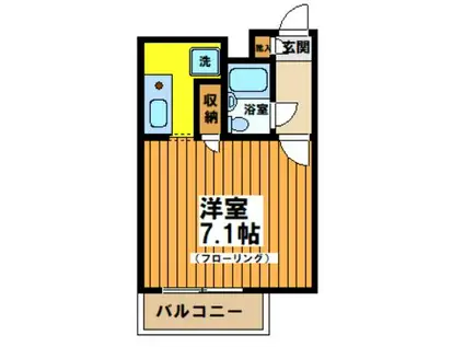 櫻井フラット(1K/3階)の間取り写真