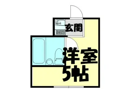 リベルテヴィラ(ワンルーム/3階)の間取り写真