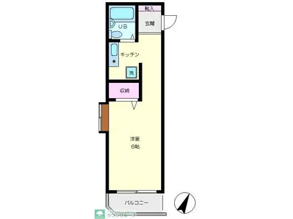 ジョイフル大泉学園(ワンルーム/4階)の間取り写真
