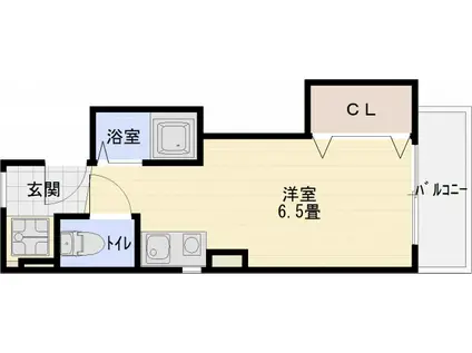 マウントソフィア(ワンルーム/2階)の間取り写真