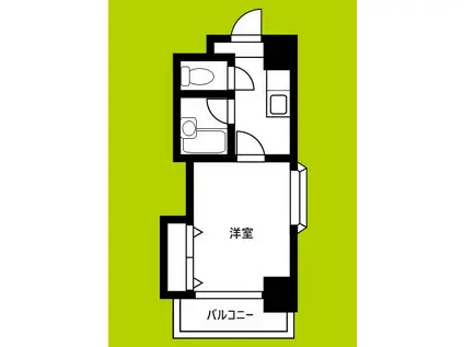 クオーレ十三東(1K/7階)の間取り写真