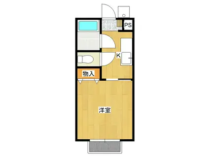 メゾンエスポワール(1K/1階)の間取り写真