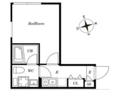 三田線 本蓮沼駅 駅近  BT別 最上階 独立台有(1K/3階)の間取り写真