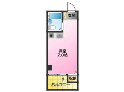 神宮ビル(ワンルーム/4階)の間取り写真