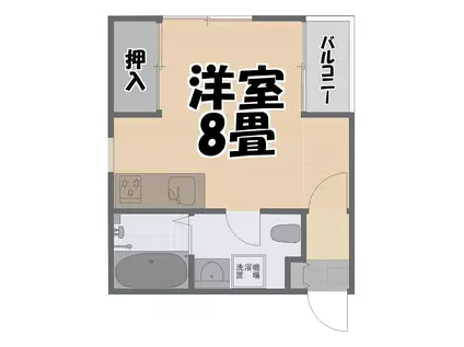 サンシャイン松原(ワンルーム/6階)の間取り写真