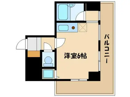 スクエアKII(ワンルーム/5階)の間取り写真