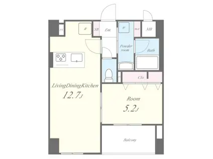 GRACE KR ASAKUSA(1LDK/9階)の間取り写真