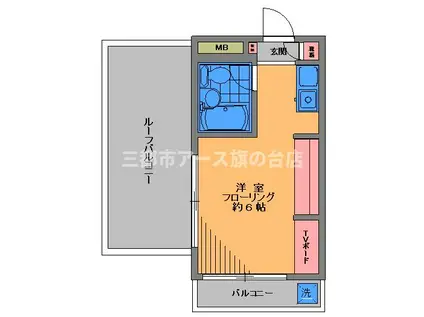 メゾンドシュミネ(ワンルーム/1階)の間取り写真
