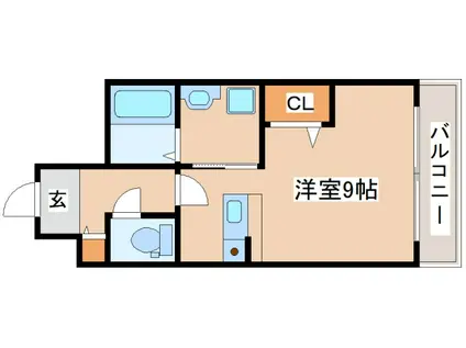 アルコプレイス(1K/5階)の間取り写真