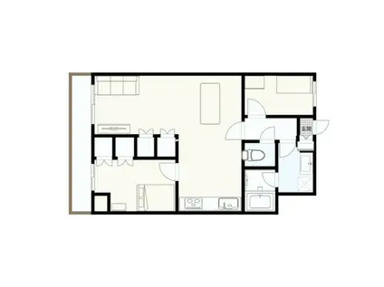 エルグランドレジデンス(2LDK/2階)の間取り写真