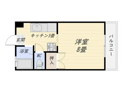 ELEGANT ARATA21(1K/3階)の間取り写真