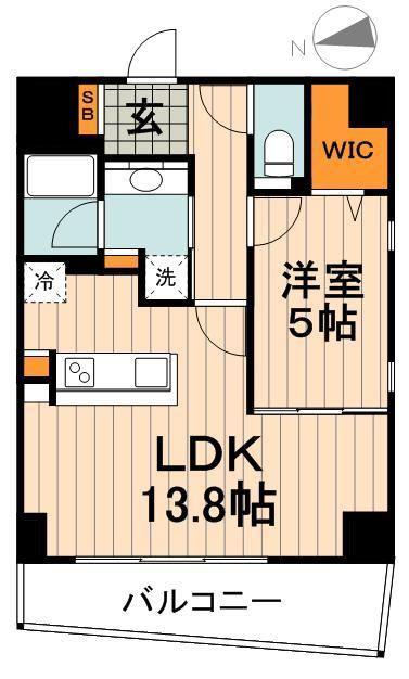 CPHOMES(1LDK/4階)の間取り写真