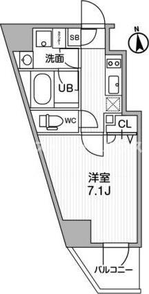 ALTERNA東池袋(1K/4階)の間取り写真