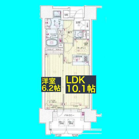 プレサンス丸の内リラティ(1LDK/9階)の間取り写真