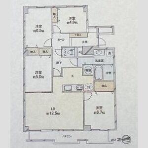 シーアイマンション円山(4LDK/13階)の間取り写真