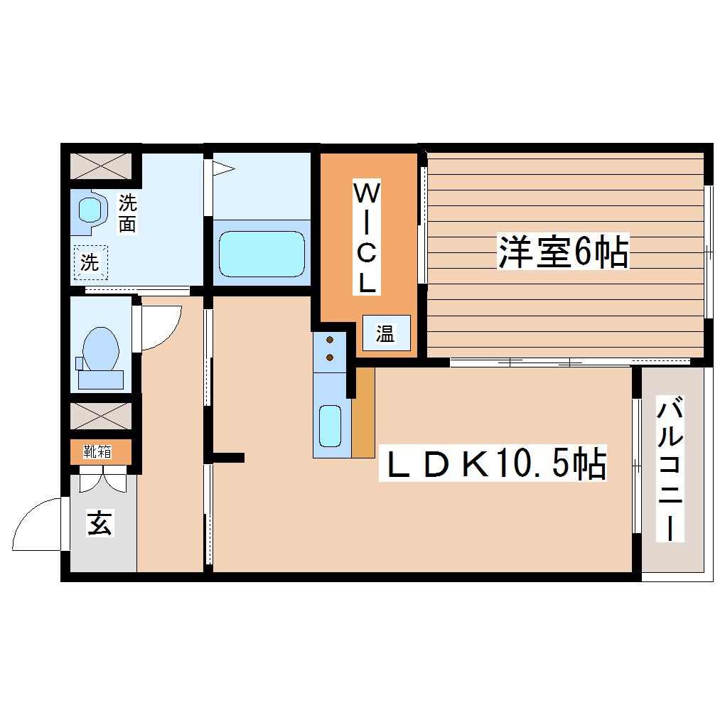 セレブリゾート旭ヶ丘(1LDK/1階)の間取り写真