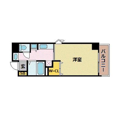 GP栄本町通(1K/3階)の間取り写真